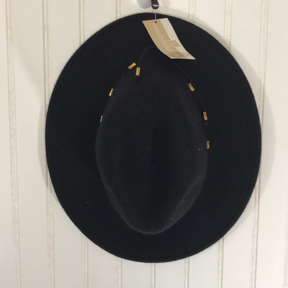 Soft Wool Felt Panama Hat in Black - Picture 3 of 5